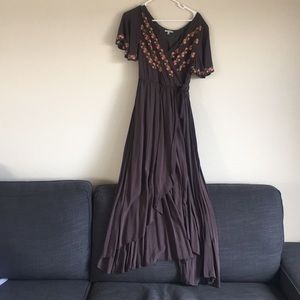 Wrap maxi dress